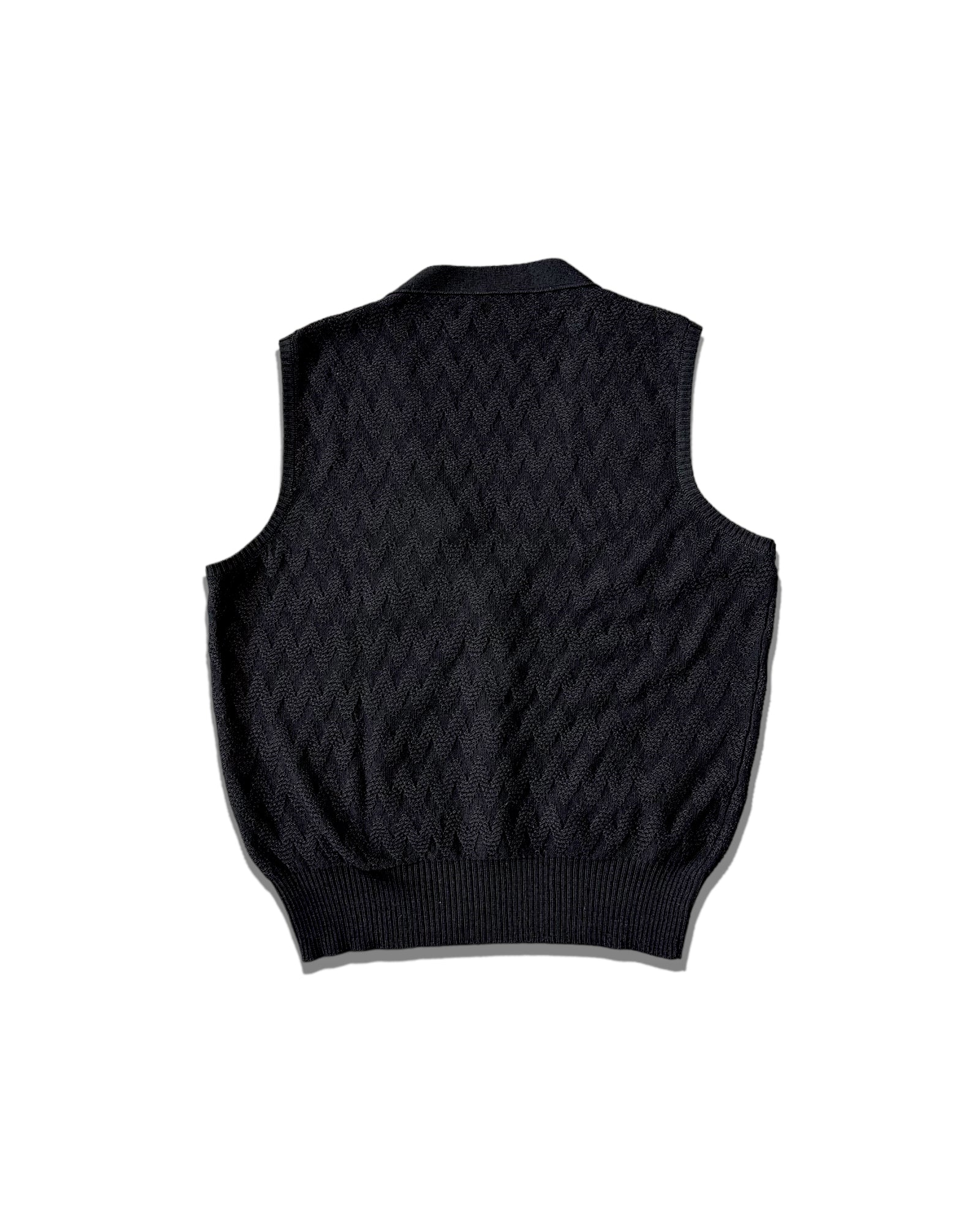 SILKWOOL VEST - BLACK